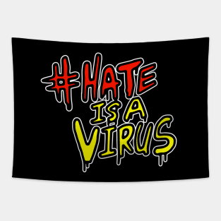 Hate Is A Virus Tapestry