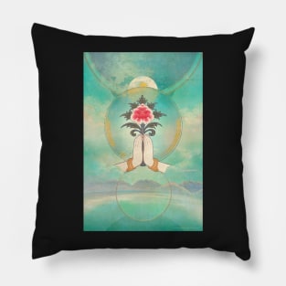 Divine Offering (Anjali Mudra) Pillow