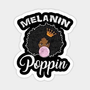 Melanin Poppin Afro Queen Magnet