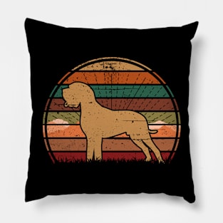 Bloodhound Sunset Pillow