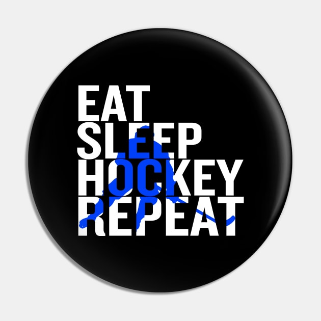 Eat Sleep Hockey Repeat Pin by Thoratostore