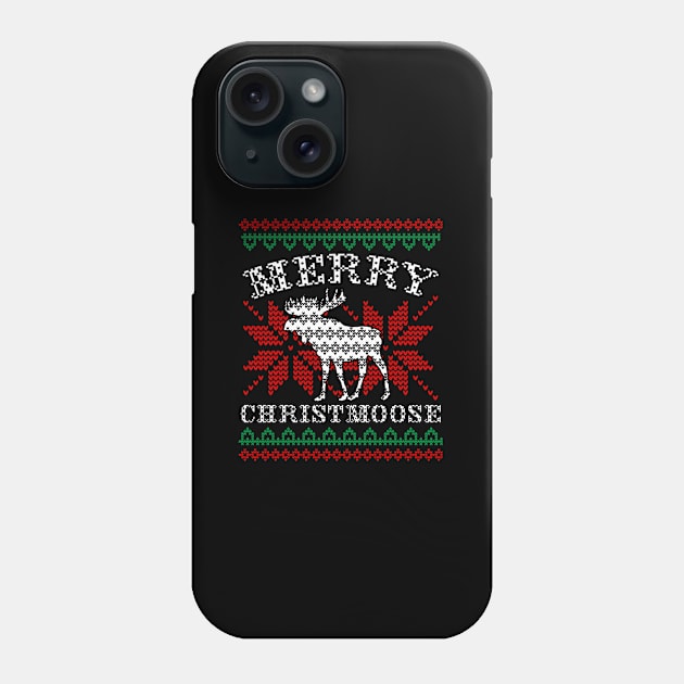 Merry Christmoose Ugly Moose Phone Case by Weirdcore