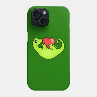 Valentines Day - Be My Valentine - Cute Brachiosaurus Holding a Heart Phone Case