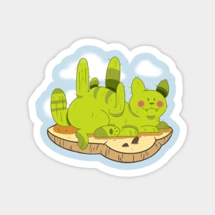 Cactus Cat Magnet