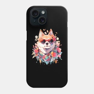 Cute Dog with Sunglasses Phone Case