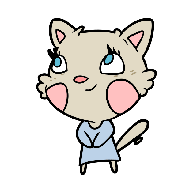 Happy Cartoon Cat by FunnyMoonCosmic