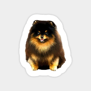 German Spitz Black and Tan Magnet