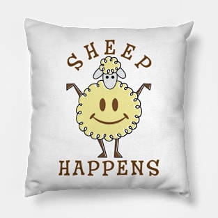 Sheep Happens Pillow