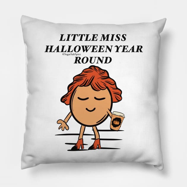 Little Miss #5 Pillow by SugarSaltSpice