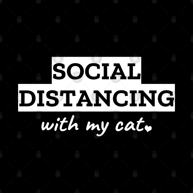 Social Distancing With My Cat by LunaMay