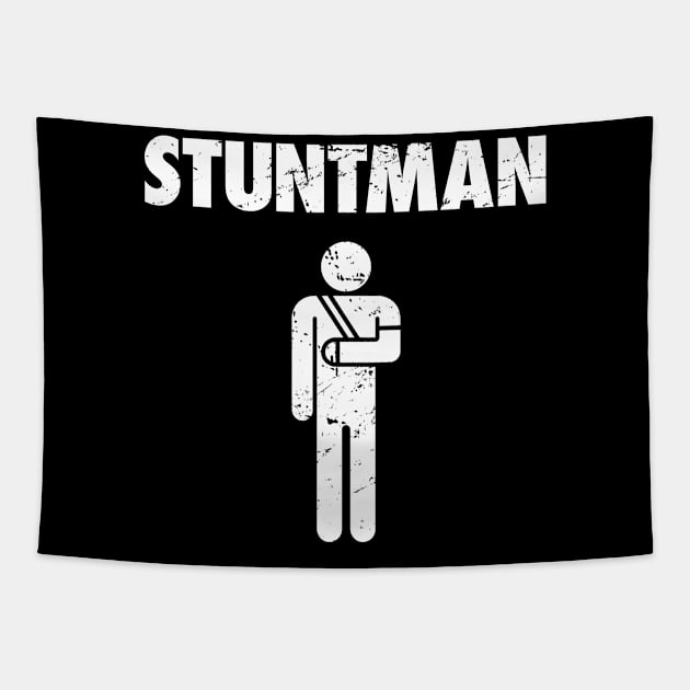 Stuntman Fractured Broken Hand Get Well Gift Tapestry by MeatMan