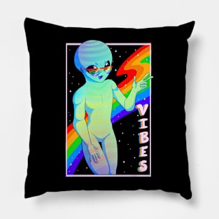 Alien vibes Pillow