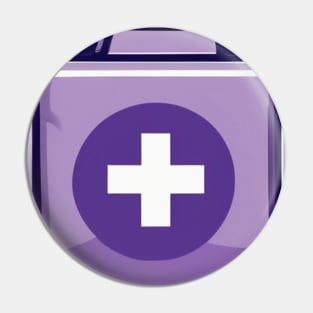 Essential Purple First Aid Kit Design No. 790 Pin