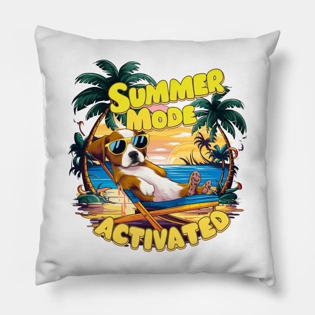 Summer Mode Activated Pillow by T-shirt US