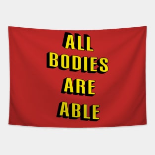 All Bodies Are Able Tapestry