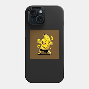 Funny Banana Workout Drawing Illustration Phone Case