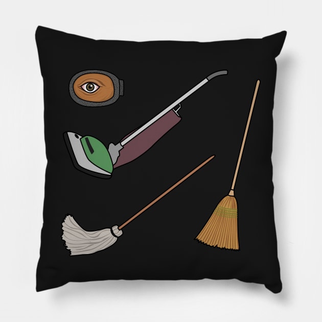 Hocus Pocus Sticker Set Pillow by Jakmalone