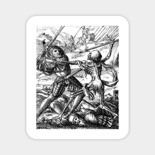 The Knight - the Dance of Death - Hans Holbein Magnet