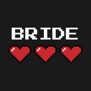 Bride Pixel Heart T-Shirt