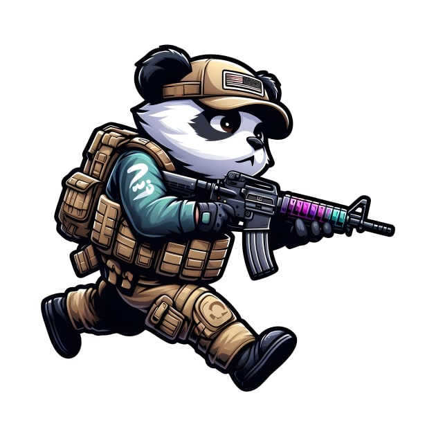 Tactical Panda by Rawlifegraphic