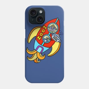 To the Moon Robotman Phone Case