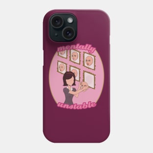 Mentally unstable retro aesthetic dollette coquette rose Phone Case