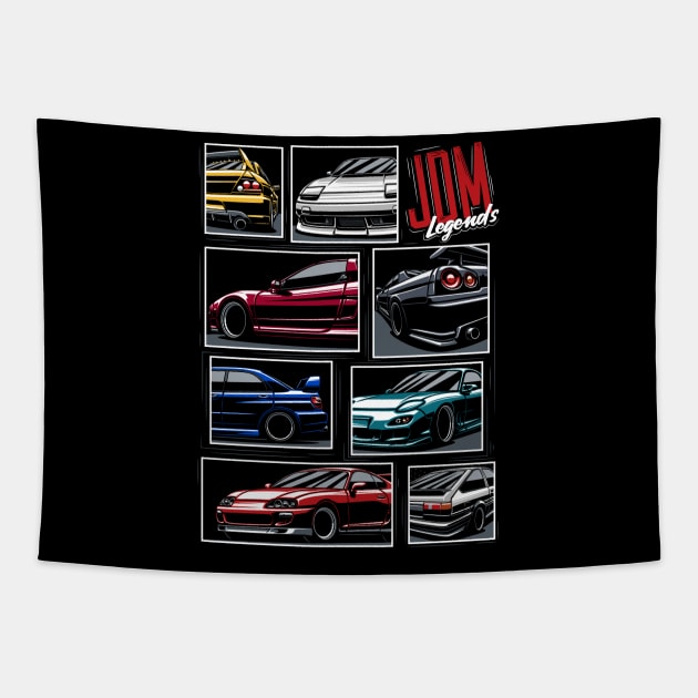 JDM Legends Tapestry by Markaryan