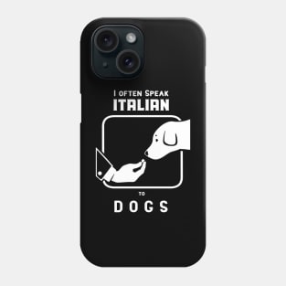 Funny Italian hand gesture and a doggo Phone Case