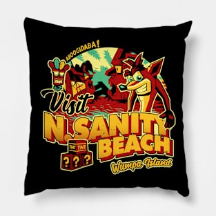 Visit Sanity Beach Pillow