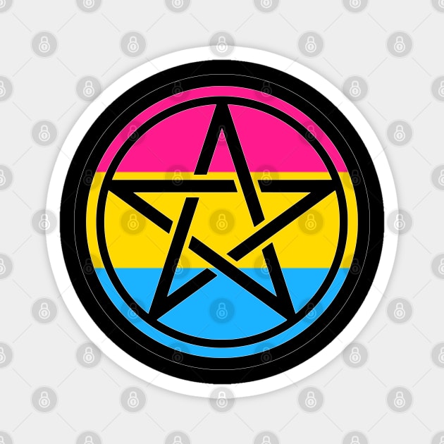 Large Print Pentacle LGBT Flag Pansexual Magnet by aaallsmiles