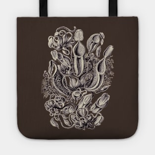 Ernst Haeckel Pitcher Plant Aubergine Tote