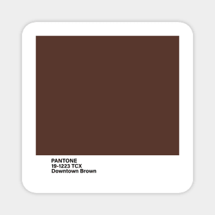 PANTONE 19-1223 TCX Downtown Brown Magnet