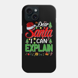 Christmas Dear Santa I Can Explain Funny Santa Claus Phone Case