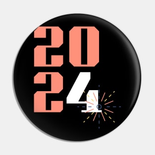 Happy New Year 2024 On Pin