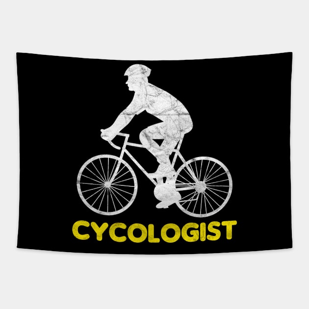 CYCLIST-Cycologist Tapestry by AlphaDistributors