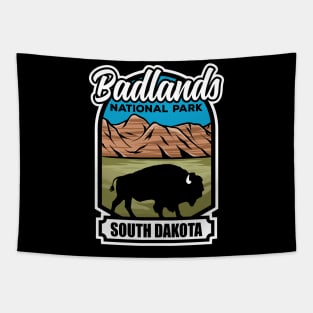 Badlands National Park South Dakota Bison Tapestry