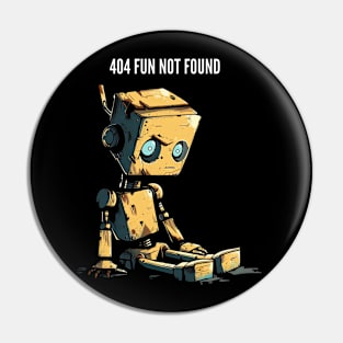 404 Fun Not Found v2 Pin