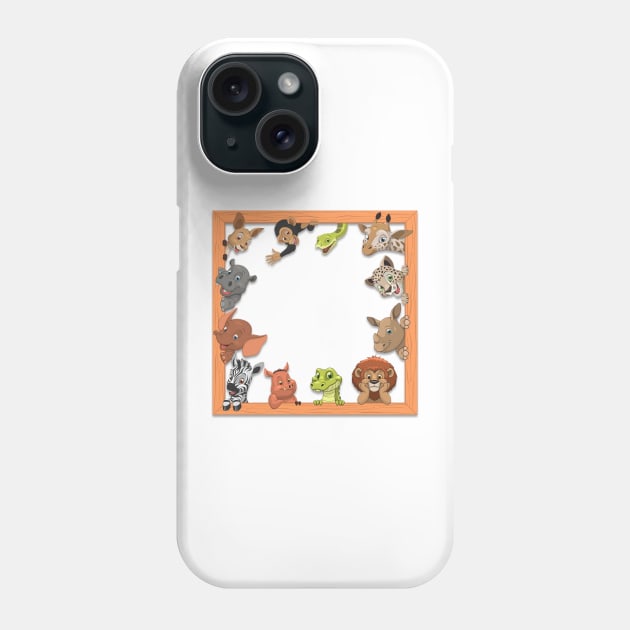 kids animals Phone Case by GAGO5