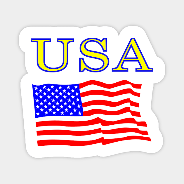 USA Flag Magnet by denip