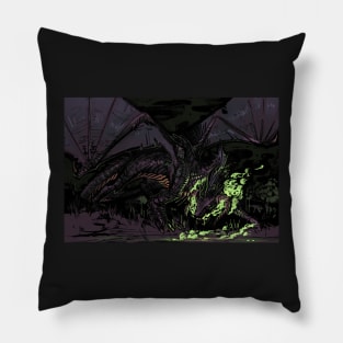 Black Dragon Pillow