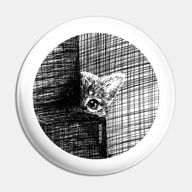 Collection Inktober 2016 - Hidden Cat Pin by SoloSalsero