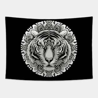 Tiger face art Tapestry