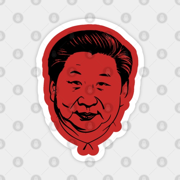 Xi Jinping Portrait Magnet by Christyn Evans