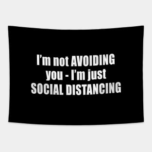 I'm Not Avoiding You - I'm Just Social Distancing Tapestry