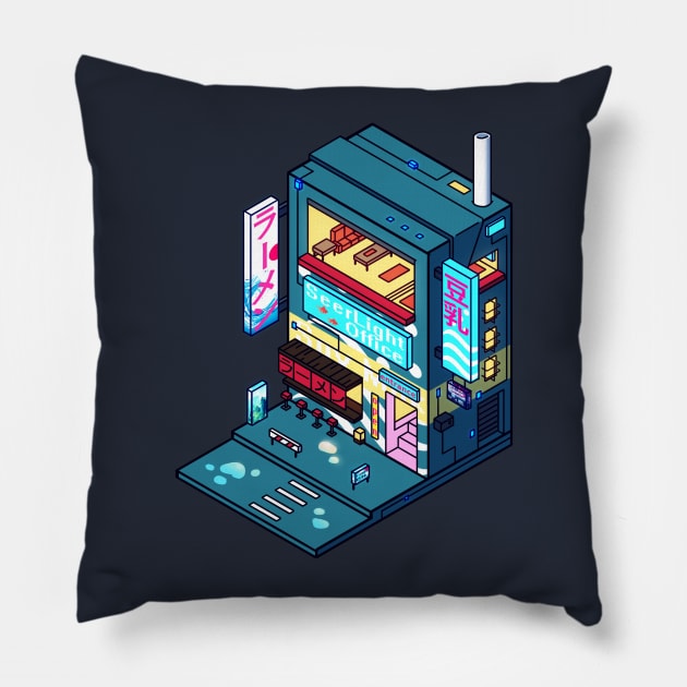 Cyberpunk Soymilk Pillow by seerlight