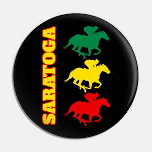 Saratoga Springs Horse Racing Pin