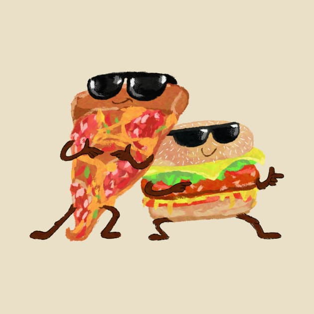 Pizzeman and Burgers by Aline Eg