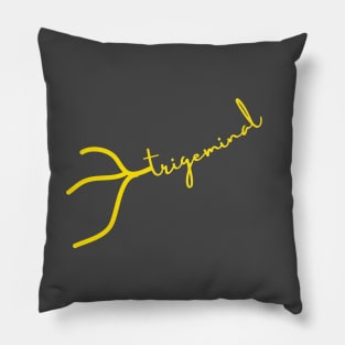 Trigeminal Cranial Nerve Dainty Font Pillow