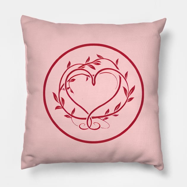 Discover True Romance: Art, Creativity and Connections for Valentine's Day and Lovers' Day Pillow by insaneLEDP