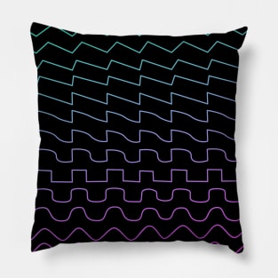 Synthesizer Waveform Pillow